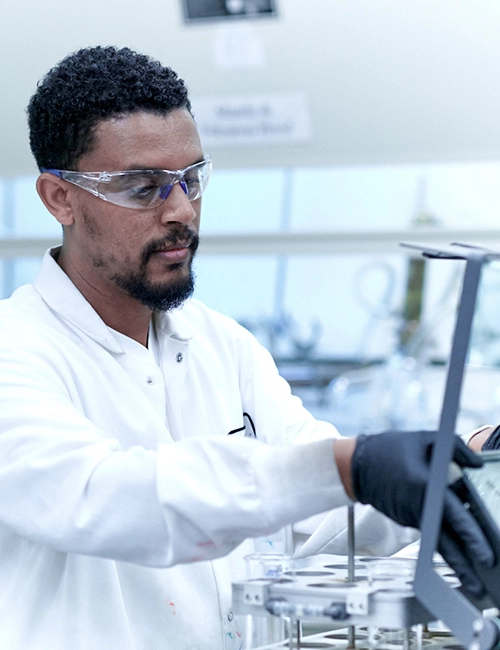 Pace Scientist working in laboratory.