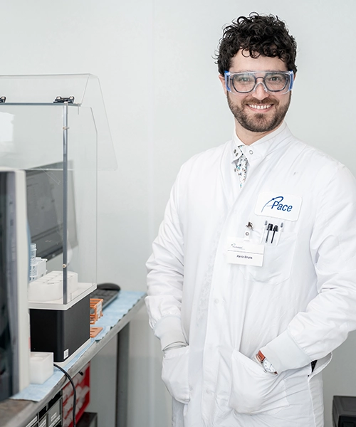 Pace Scientist working in laboratory.